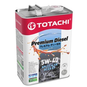 Масло моторное  Totachi Premium Diesel Fully Synthetic CJ-4/SM 5W-40, 4 л 1650492