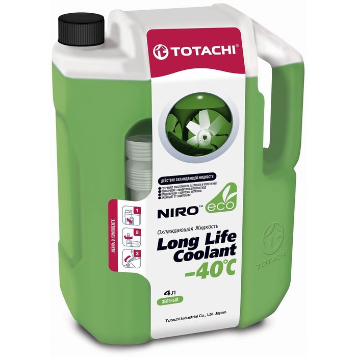 Жидкость охлаждающая Totachi NIRO LLC GREEN -40 C, 4 л