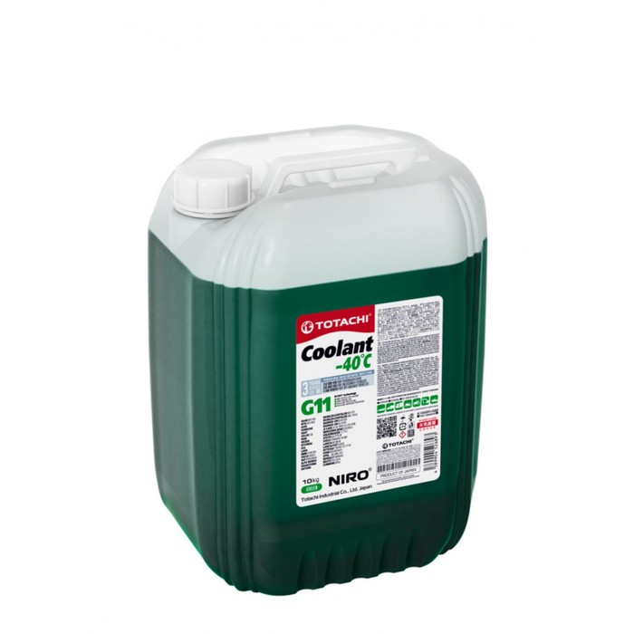 Жидкость охлаждающая Totachi NIRO LLC GREEN -40 C, 10 л