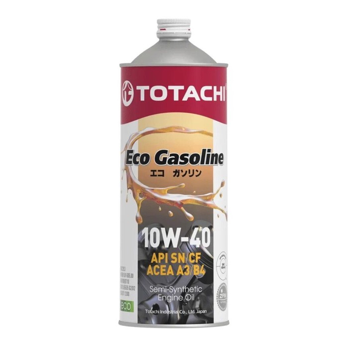 Моторное масло Totachi Eco Gasoline Semi-Synthetic SM/CF 10W-40, 1 л