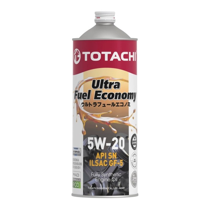 Моторное масло Totachi Ultra Fuel Fully Synthetic SN 5W-20, 1 л