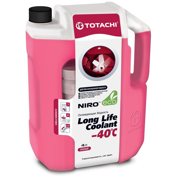 Жидкость охлаждающая Totachi NIRO LLC RED -40 C, 4 л