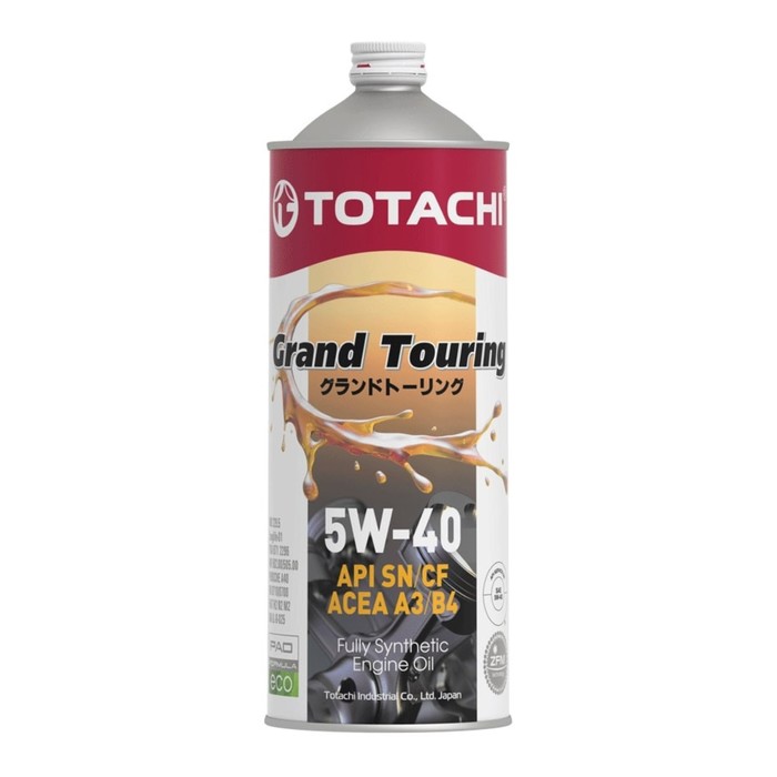 Моторное масло Totachi Grand Touring Fully Synthetic SN 5W-40, 1 л