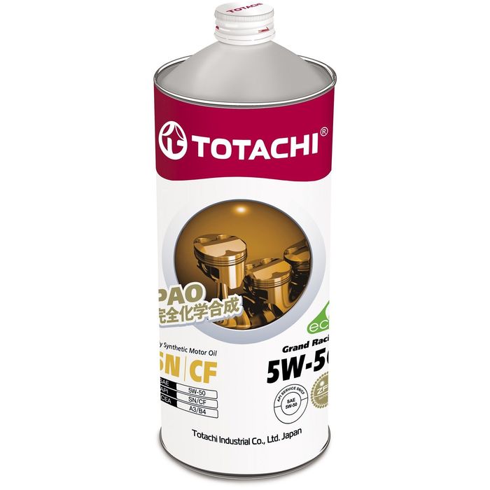 Моторное масло Totachi Grand Racing Fully Synthetic SN/CF 5W-50, 1 л