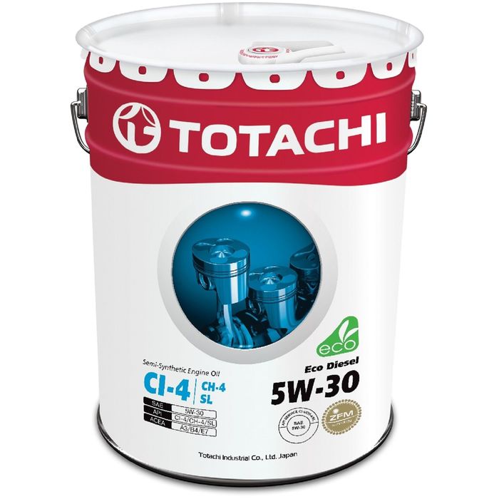 Моторное масло Totachi Eco Diesel Semi-Synthetic CI-4/CH-4/SL 5W-30, 20 л