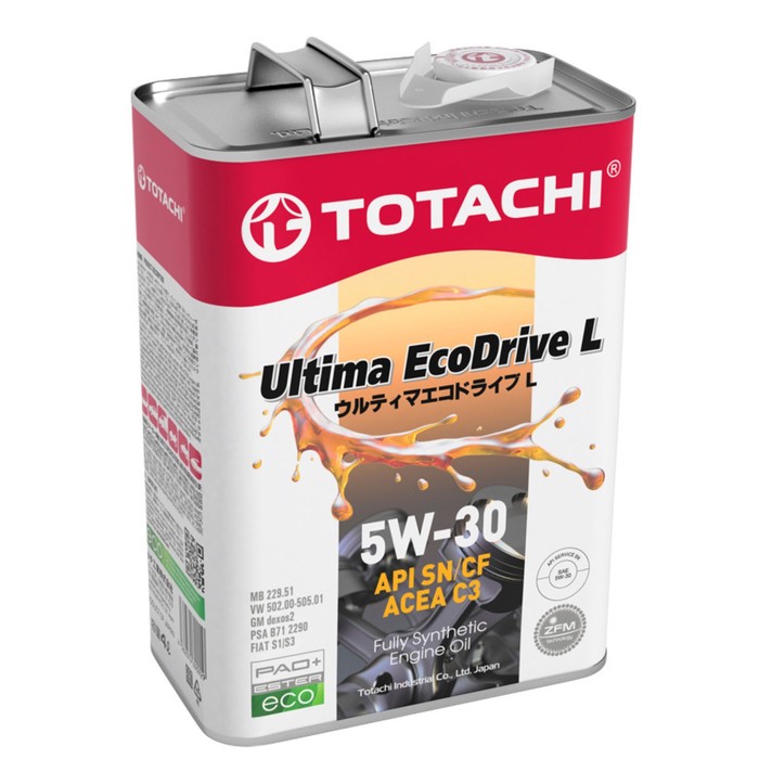 Моторное масло Totachi Ultima EcoDrive L Fully Synthetic SN/CF 5W-30, 4 л