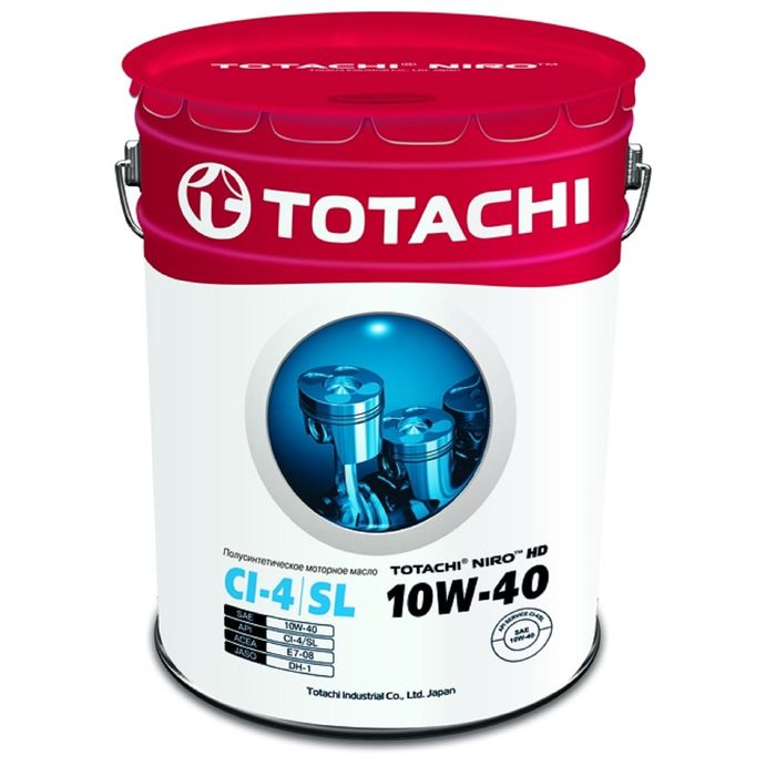 Моторное масло Totachi NIRO HD Semi-Synthetic CI-4/SL 10W-40, 19 л