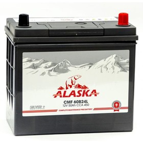 Аккумуляторная батарея Alaska CMF 50 L 60B24 silver+