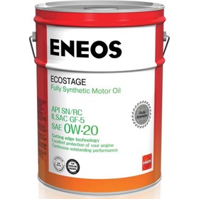 Масло моторное ENEOS Ecostage Synt.SN 0W-20, 20 л