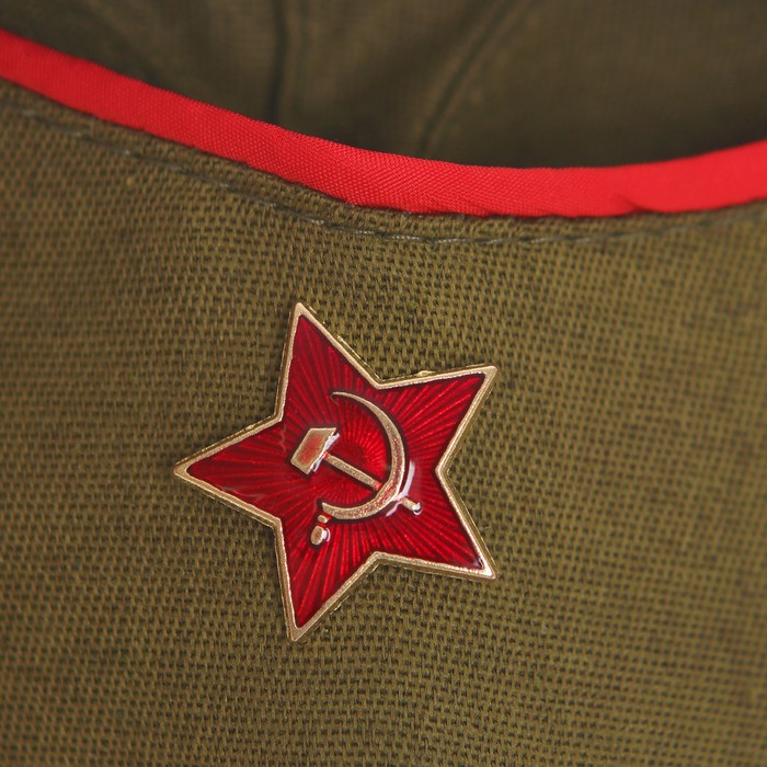 Карнавальный костюм для девочки "Военный", платье, ремень, пилотка, р-р 68, рост 134 см