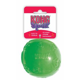 Мячик Kong "Сквиз"  для собак, резиновый с пищалкой, средний