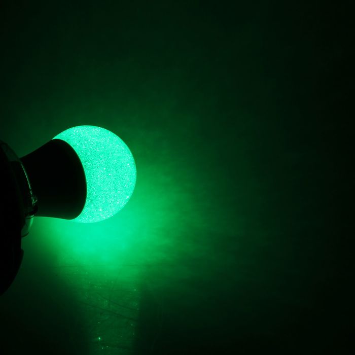 Лампа цветной шар 16 режимов диаметр 6 см, Е27-5W-SMD-10-5050-SMD-10-5730-180deg-85-265V