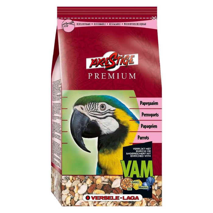 Корм VERSELE-LAGA Prestige PREMIUM Parrots для крупных попугаев, 1 кг