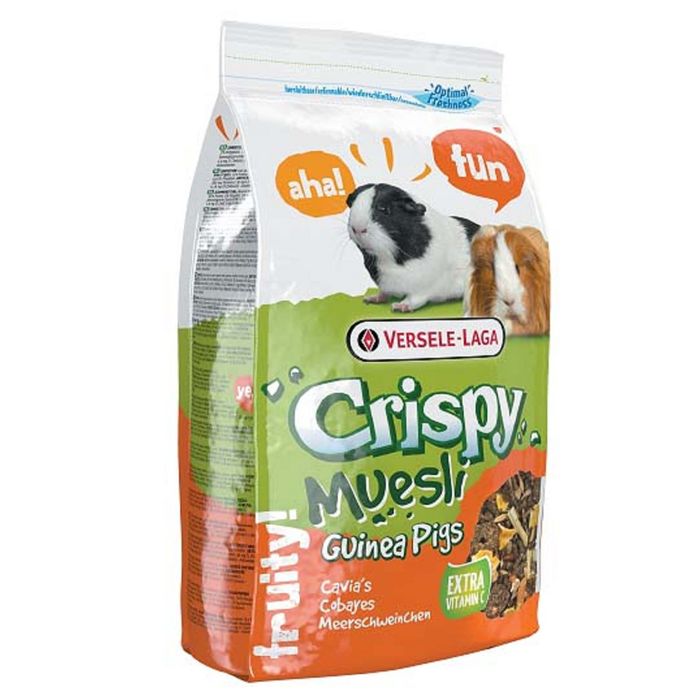 Корм VERSELE-LAGA Crispy Muesli Guinea Pigs для морских свинок, с витамином С, 1 кг