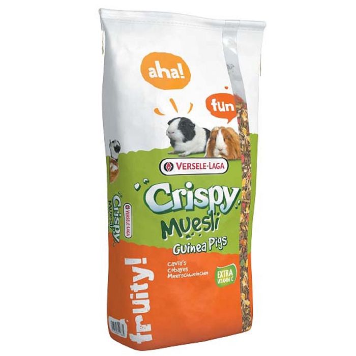 Корм VERSELE-LAGA  Crispy Muesli Guinea Pigs для морских свинок, с витамином С, 20 кг