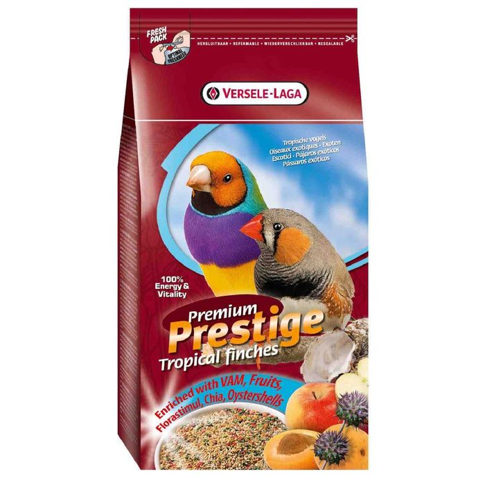 Корм VERSELE-LAGA Prestige PREMIUM Tropical Finches для экзотических птиц, 1 кг