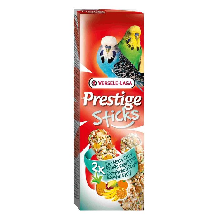 Палочки VERSELE-LAGA Prestige для волнистых попугаев, с экзотическими фруктами, 2х30 г