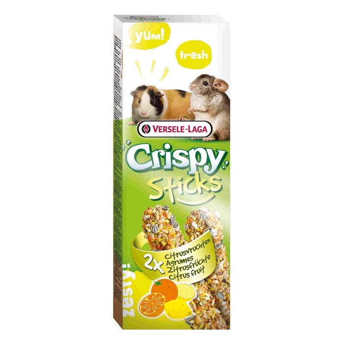 Палочки VERSELE-LAGA Crispy  для морских свинок и шиншилл, с цитрусовыми, 2х55 г