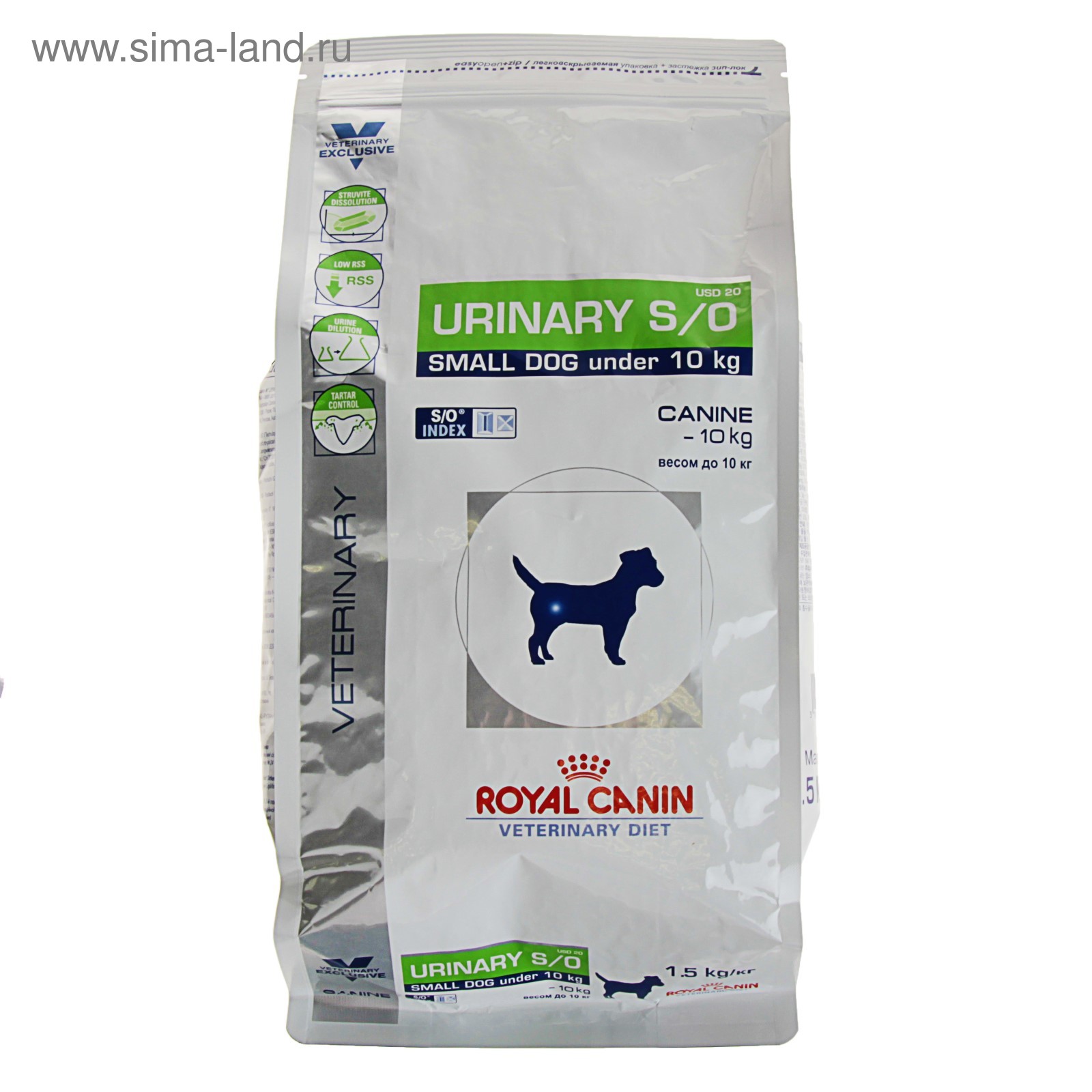 Сухой корм RC Urinary S/O Small Dog 20, для мелких собак при лечении и ...