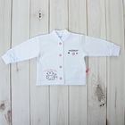 Кофточка для девочки, рост 62 см, цвет белый 15265_М Кофточка для девочки, рост 62 см, цвет белый 15265_М