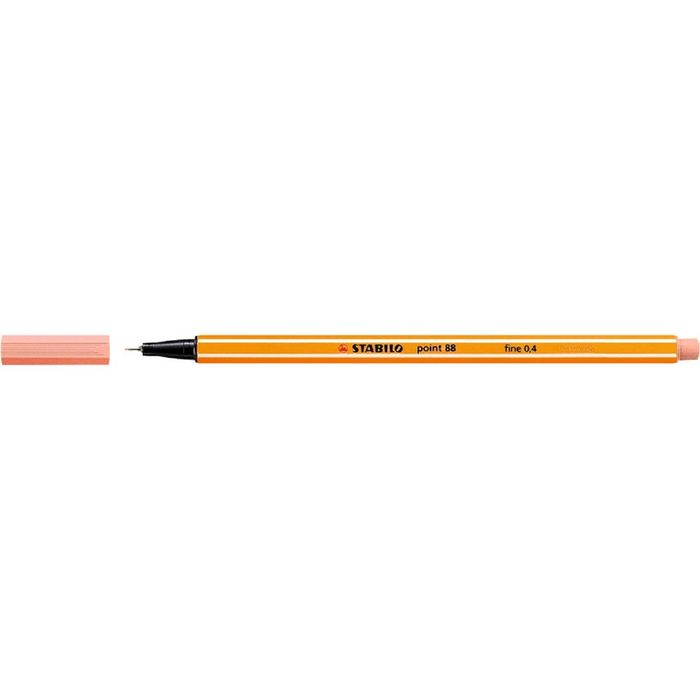Ручка капиллярная Stabilo point 88 0.4 мм чернила светло-телесные 88/26