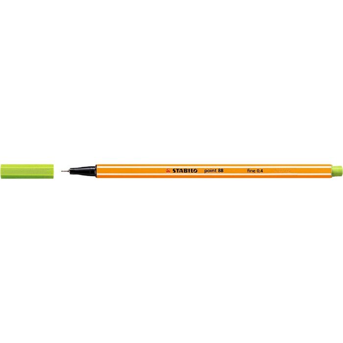 Ручка капиллярная Stabilo point 88 0.4 мм чернила св.зеленые 88/33
