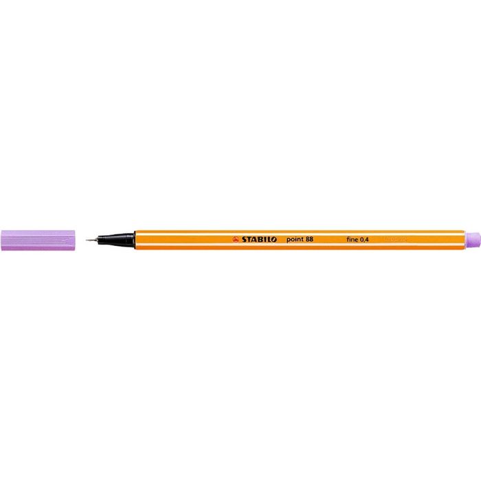 Ручка капиллярная Stabilo point 88 0.4 мм чернила светло-сиреневые 88/59