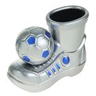 Stand for writing instruments, "Shoe ball", silver