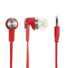 Luazon headphones, vacuum, flat wire, red