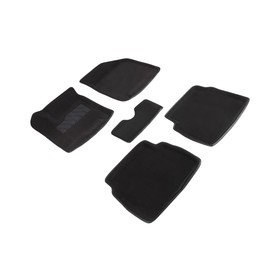Коврик ворсовый для Chevrolet Aveo, 2003-2011, Черный 1671433