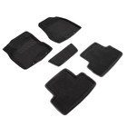 Коврик ворсовый для Nissan Х-TRAIL (T31), 2007-2015, Черный 1671505 - фото 54707