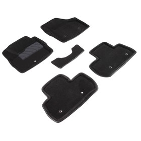 Коврик ворсовый для Land Rover FREELANDER II, 2006-2014, Черный 1671481