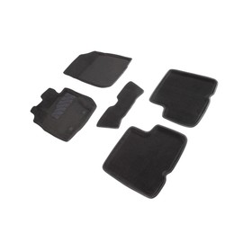 Коврик ворсовый для Renault DUSTER АКПП, 2011-2015, Черный 1671513