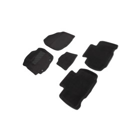 Коврик ворсовый для Toyota RAV 4 IV, 2012-2019, Черный 1671537