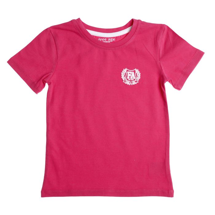Розовая футболка для девочки. Футболка для девочки розовая. Одежда футболка для девочек. Футболка ярко розовая детская. Футболка ярко розовый для детей.