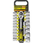 Набор торцевых головок STAYER Standard, 1/2", трещотка, удлинитель, 8-32 мм 1680729 Набор торцевых головок STAYER Standard, 1/2", трещотка, удлинитель, 8-32 мм 1680729
