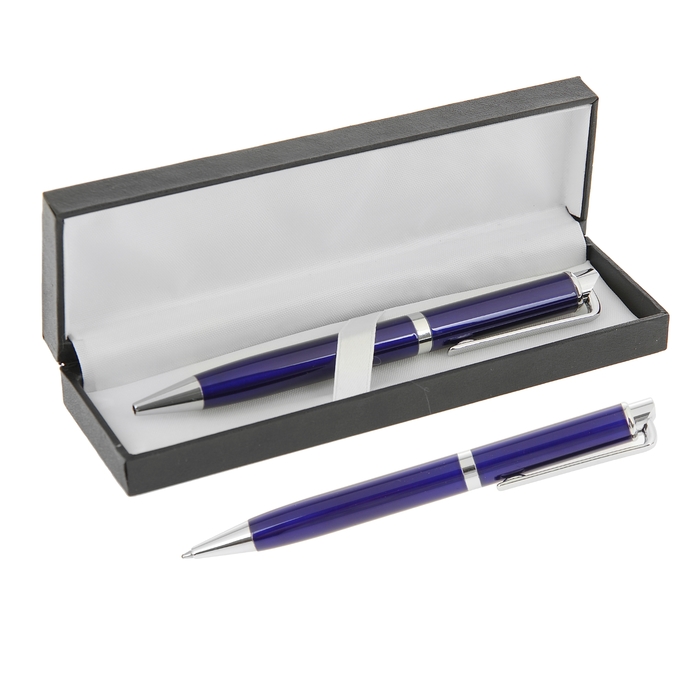 Ballpoint pen in leatherette gift box-turning "Expresso"