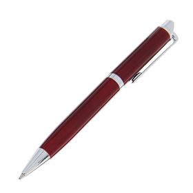 Ручка шариковая, подарочная, в кожзам футляре, поворотная, "Эспрессо", бордовый/серебристый - фото 10569643