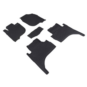 Коврики резиновые с высоким бортом для Mitsubishi L200, 2015- 1687811
