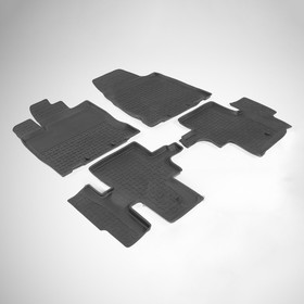 Коврики резиновые с высоким бортом для Nissan PATHFINDER IV, 2014- 1687812