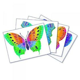 Раскраска акварельная "Бабочка"