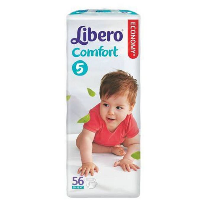 Подгузники Libero Confort Maxi Plus 5 (10-16 кг), 56 шт