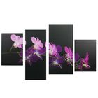 Модульная картина на подрамнике "Цветущая ветка", 2 — 30×45 см, 1 — 29,5×69 см, 1 — 34×69