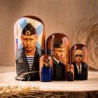 Матрешка "Путин-Крым 1", 5 кукол, 10 см - фото 107239371