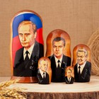 Матрешка "Путин триколор" 5 кукол, 17 см - фото 4038058