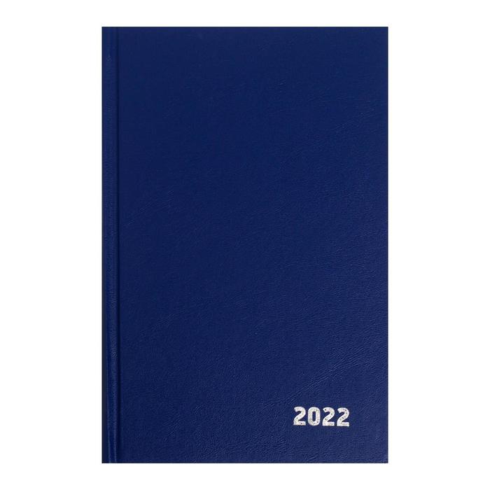 Ежедневник датированный 2019 г А5, 336 страниц, бумвинил, синий