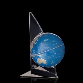 Глобус-сувенир настольный "Парус", синий, 24 × 24 × 41,5 см