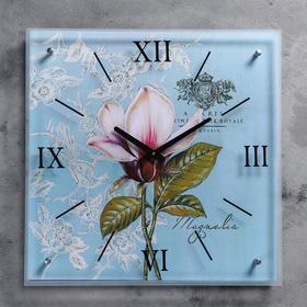 Часы настенные, серия: Цветы, "Магнолия", 50х50 см