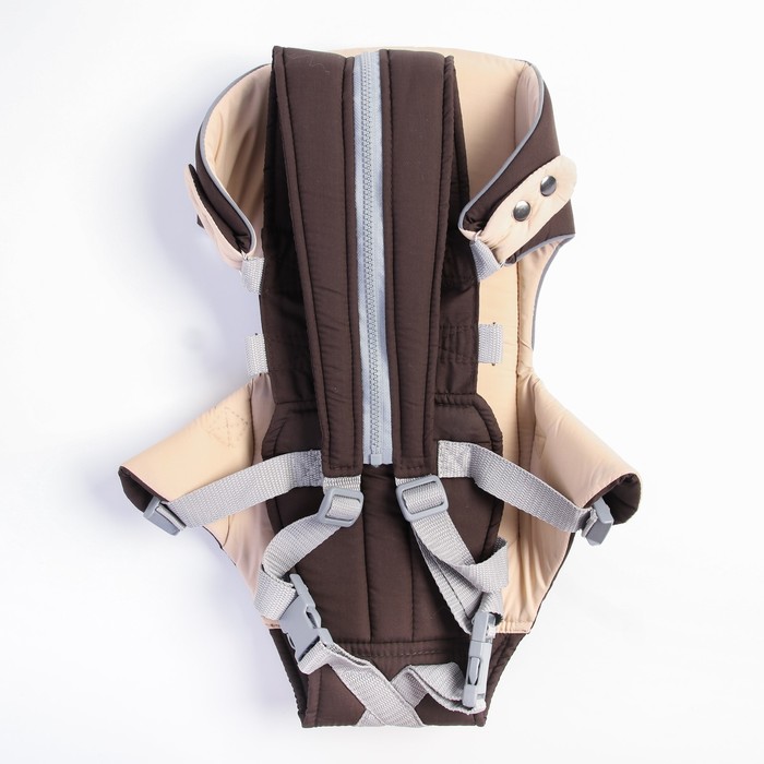 Рюкзак-кенгуру «Дискавери», цвет шоколад, 5 положений, 2-15 кг - фото 797741636