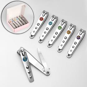 Cutters of knipser pedicure, with a nail file, 7.6 cm, pattern MIX